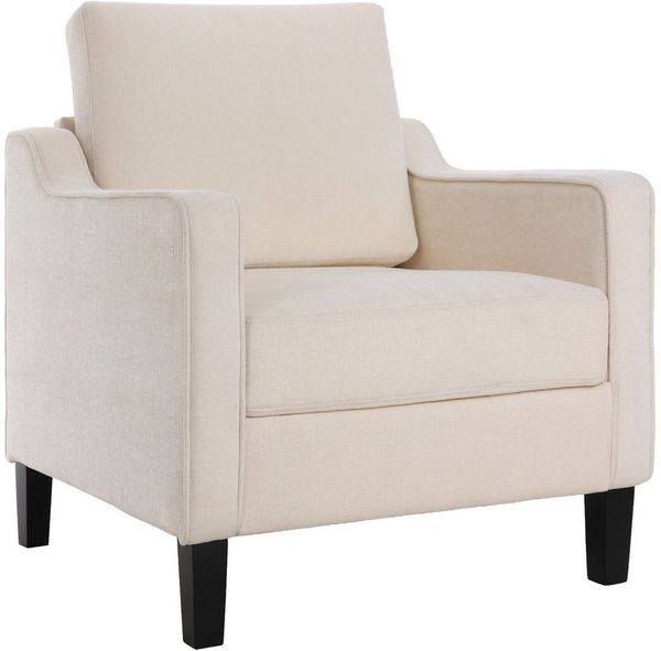 TLGREEN Loungesessel Accent Sessel mit Kissen,Chenille Polstersessel – 75×71×90 cm (Bequemes Einzelsitz-sofa),Lesesessel bequem, fur Wohnzimmer, Büro & Wohnung,Apartment