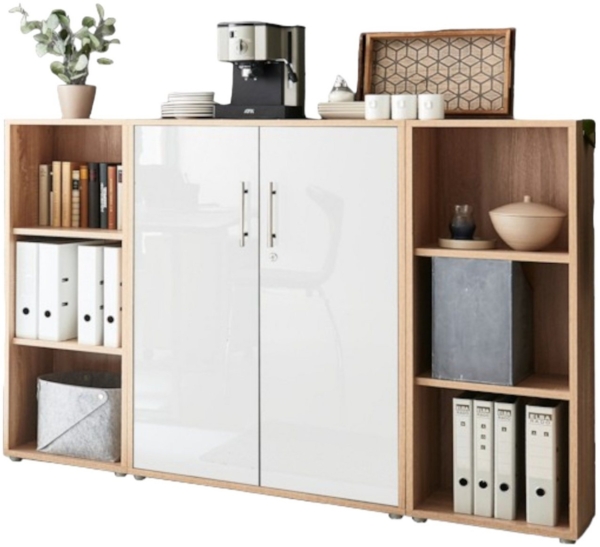 moebel-dich-auf Aktenschrank OFFICE EDITION (Set 2, abschließbar, Metallgriffen) Made in Germany