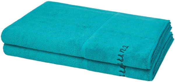 Möve for frottana Pearl 2 tlg. Frottier-Set - 2 X Saunatuch (80 X 200cm) - 500 g/m² - Ocean