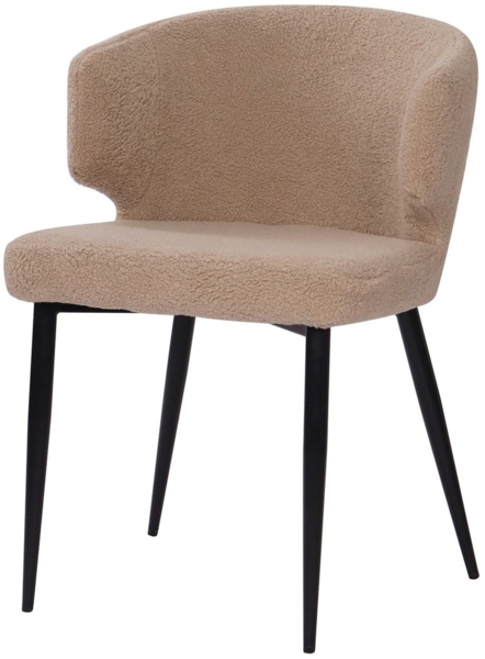 Stuhl Sit&Chairs 63 x 81 x 62 cm Polyester Metall Taupe Schwarz