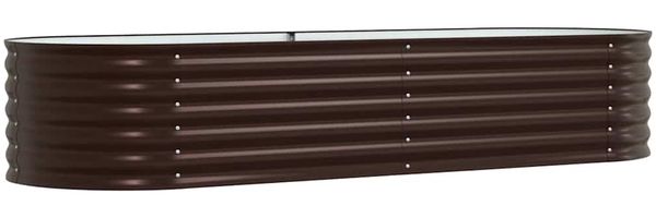 vidaXL Hochbeet Braun 240 x 80 x 44 cm Stahl 42008139 Bild 5