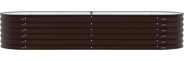 vidaXL Hochbeet Braun 240 x 80 x 44 cm Stahl 42008139 Bild 6