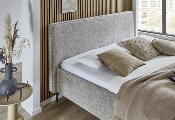 Polsterbett >Riva mit BK< Liegefläche 180x200 cm, Toffee, Stellmaß: 205x112x216cm (BxHxT) Bild 4