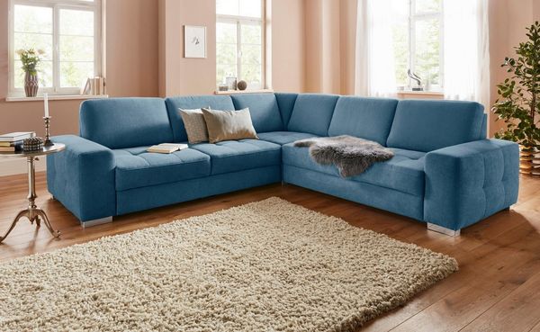 sit&more Ecksofa Santorini L-Form, mit Federkern und Sitztiefenverstellung, wahlweise mit Bettfunktion