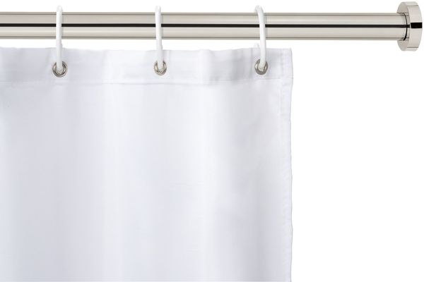 WENKO LUZ Teleskop Duschstange 110-185 cm, Chrom, Edelstahl rostfrei