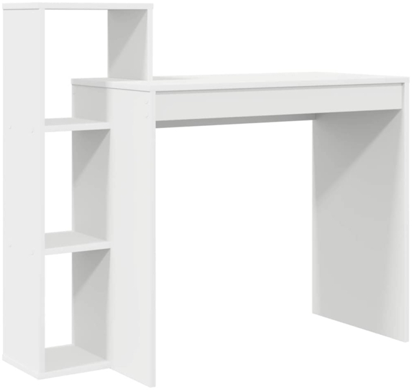 vidaXL Schreibtisch mit Regal Weiß 100 x 40 x 90 cm Holzwerkstoff 869314