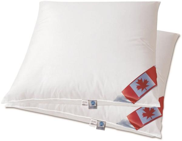 Canada 3-Kammer-Kopfkissen Set Angebot 2 Premium Air-O-Cell 3-Kammer Daunenkissen, Füllung: 70% Federn 30% Daune, Seitenschläfer, Rückenschläfer, De, Set, hergestellt in Deutschland, direkt vom Bettenfachgeschäft