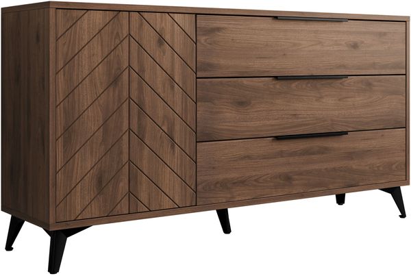 Kommode Xylix Bis 1D3SZ (Farbe: Nuss Okapi)