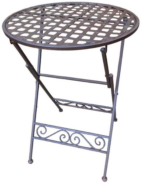 Deko-Impression Beistelltisch Klapptisch Eisentisch Beistelltisch Ablagetisch rund D 44 cm (1-St)
