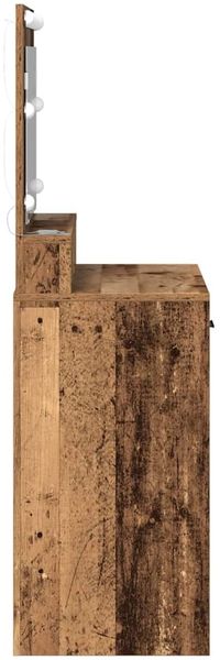 vidaXL Schminktisch mit Regal Altholz 79 x 41 x 135 cm Holzwerkstoff 865089 Bild 6