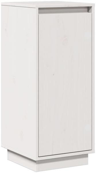 Sideboard Weiß 31,5 x 34 x 75 cm Massivholz Kiefer [813352]