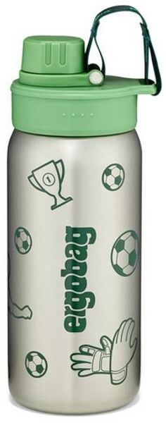 ergobag Trinkflasche Edelstahl Trinkflasche, auslaufsicher und kohlensäuregeeignet