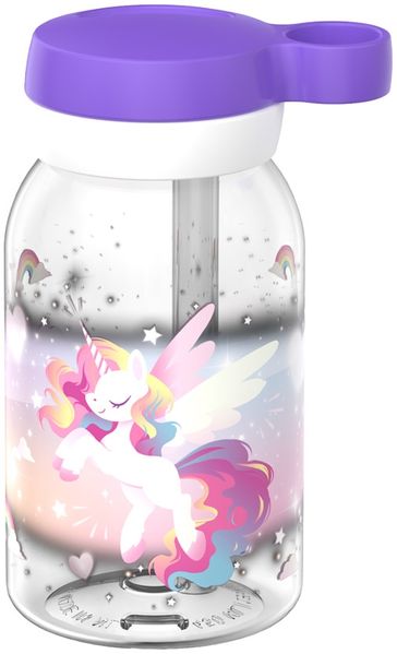 Mepal CAMPUS Trinkflasche mit Trinkhalm 450 ml - Unicorn Glow