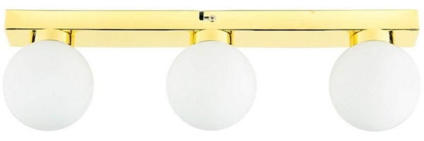 Licht-Erlebnisse Deckenleuchte STAR, ohne Leuchtmittel, Badezimmerlampe Wandleuchte in Gold Weiß Bild 1