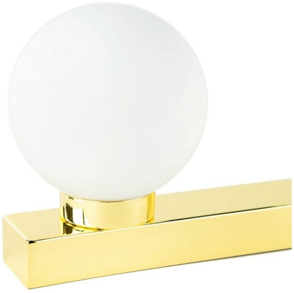 Licht-Erlebnisse Deckenleuchte STAR, ohne Leuchtmittel, Badezimmerlampe Wandleuchte in Gold Weiß Bild 2