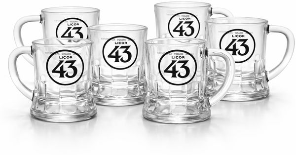 Licor 43 Cuarenta y Tres Shotgläser 6er Set – 2 cl Likör Gläser | Original 43er Schnapsgläser