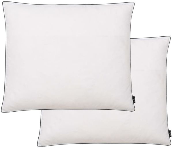 vidaXL Kissen 2 Stk. Daunen-/Federfüllung Leicht 70x60 cm Weiß 132893