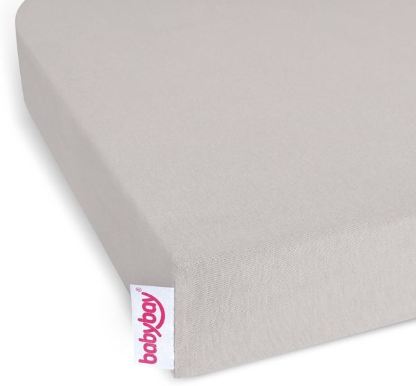 babybay Jersey Spannbetttuch Deluxe mit Membran passend für Modell Boxspring XXL, beige, 105x57,5 cm (1er Pack)