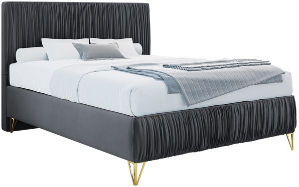 mirjan24 Boxspringbett Lux II , grau, 140x200 cm