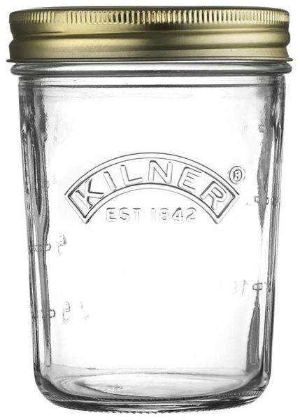 Kilner Einmachglas mit weiter Öffnung 350 ml, 9x9x12,5 cm