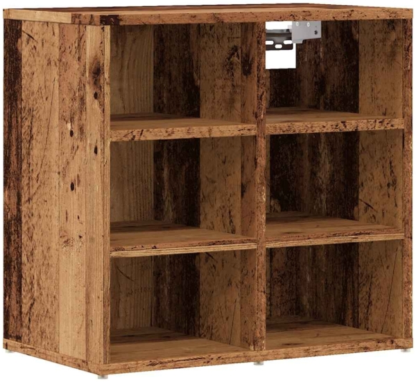 vidaXL Schuhschränke 2 Stk. Altholz-Optik 52x30x50 cm 857034 Bild 3