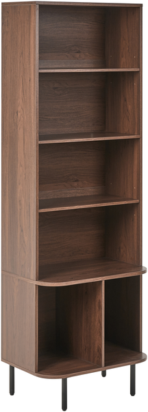 Bücherregal mit 5 Ebenen BRADLEY 180 cm Dunkelbraun