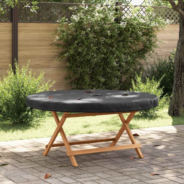 vidaXL Abdeckung für den Tisch im Freien Schwarz 142 x 142 x 10 cm 4106068