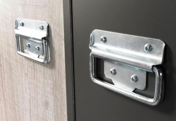 Fabric 14 Parisot 4-tlg grau mit Bett + Bettschubkasten + Nachttisch + Kommode Bild 3