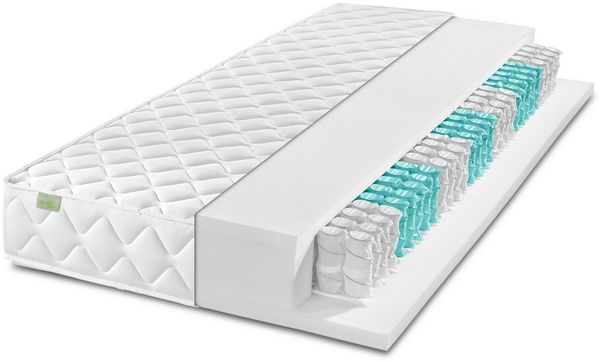 Taschenfederkernmatratze Ergo Flex, 7-Zonen Federkernmatratze, ergonomische Wendematratze H2/H3, Dreamstar, 17 cm hoch, punktelastisch, anpassungsfähig, atmungsaktiv (Höhe 17 cm und 22 cm)