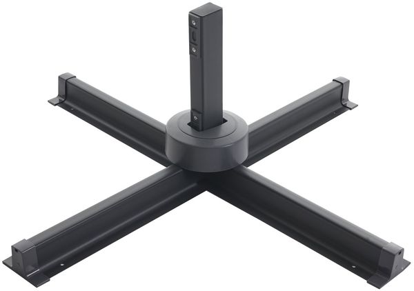 Gastronomie-Ampelschirm HWC-A96, Sonnenschirm 3x3m (Ø4,24m) Polyester Alu/Stahl 23kg ~ türkis ohne Ständer Bild 5