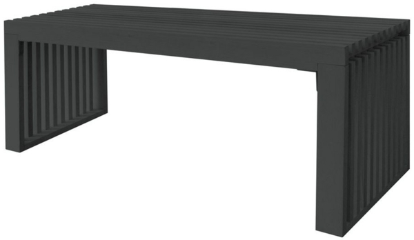 HOME DELUXE Sitzbank aus Holz LORA Schwarz - 110 cm