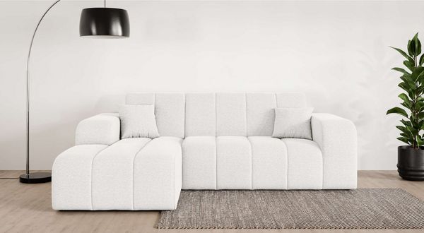 OTTO home Ecksofa CASSY L-Form, Schlafsofa mit Bettkasten, Maße B/T/H: 245/165/88 cm, mit 2 Rückenkissen, Recamiere rechts oder links bestellbar
