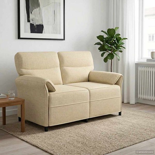 vidaXL Sofa 100% Polyester, Metallrahmen, MDF, Sperrholz 42033890