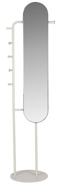 Standspiegel Vero Beige mit Garderobe | Design von Zuiver