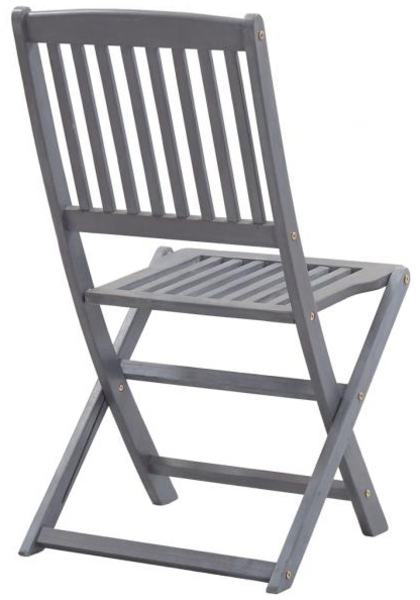 vidaXL Klappbare Gartenstühle 2 Stk. mit Kissen Massivholz Akazie 3064546 Bild 4