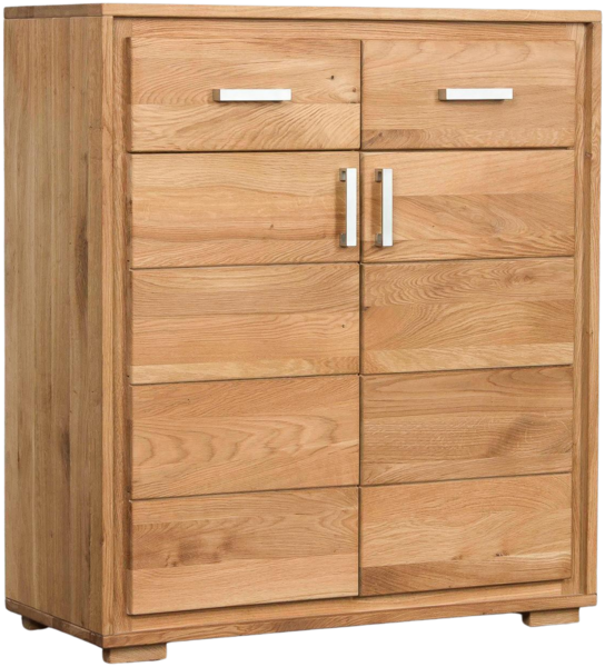 Multi Kommode Basel Wildeiche massiv geölt Bild 1
