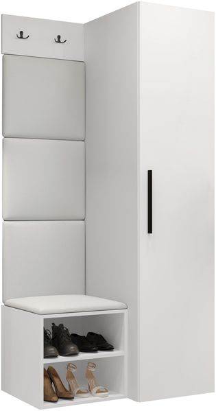 Garderoben-Set Mapreni III (Farbe: Weiß, Soft 017)