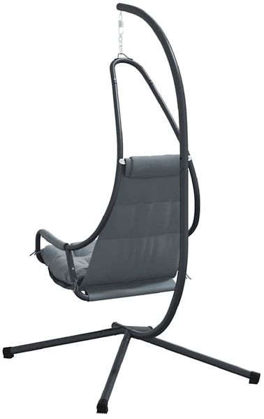 vidaXL Hängendes Ei-Stuhl Anthrazit 94 x 107 x 196,5 cm Stahl 42003852 Bild 7