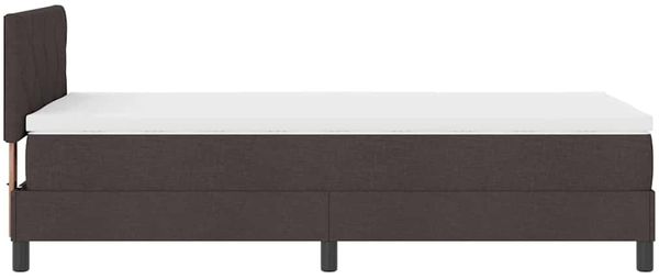 vidaXL Boxspringbett mit Kopfteil Dunkelbraun 90 x 200 cm Stoff 3338737 Bild 8
