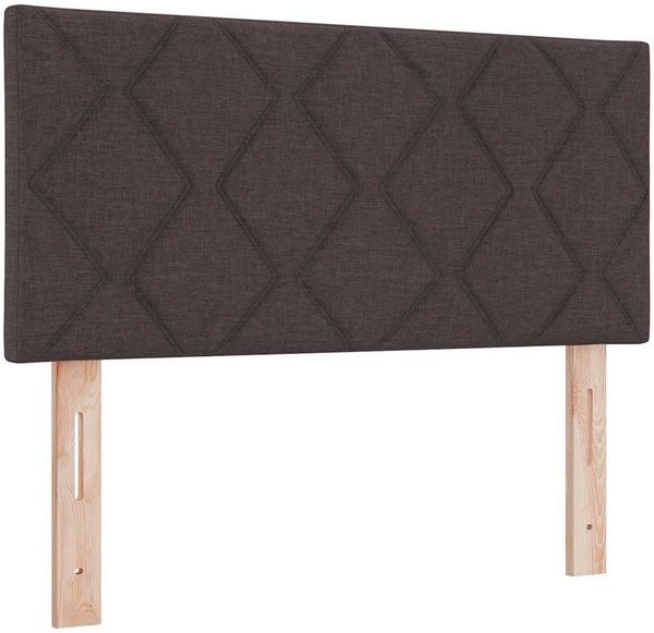 vidaXL Boxspringbett mit Kopfteil Dunkelbraun 90 x 200 cm Stoff 3338737 Bild 6