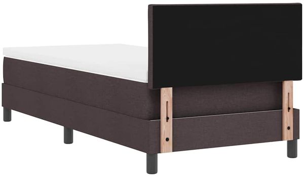 vidaXL Boxspringbett mit Kopfteil Dunkelbraun 90 x 200 cm Stoff 3338737 Bild 9
