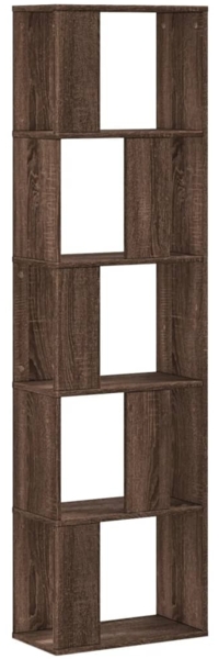 vidaXL Bücherregal 5 Böden Braun Eichen-Optik 45x23,5x162,5 cm 852786