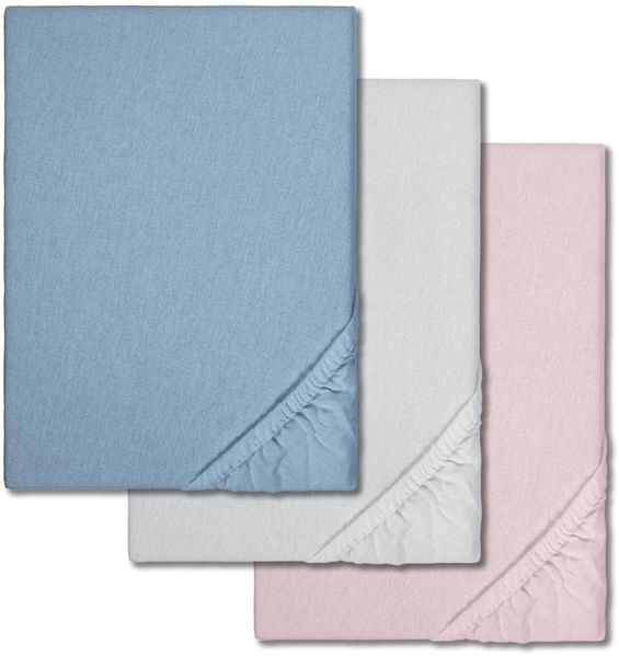 Sparpaket 3 Farben Spannbettlaken Winterflausch 90 x 190 - 100 x 200 cm (3 Stück)