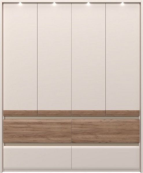 Places of Style Kleiderschrank Invictus UV lackiert, mit LED Beleuchtung, Soft-Close Funktion