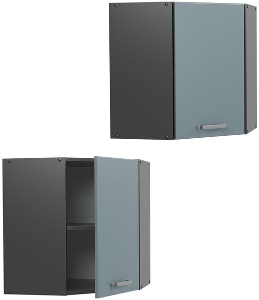 Eckhängeschrank R-Line Blau-Grau 57 cm Vicco Bild 5