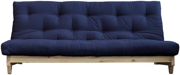 KARUP DESIGN FRESH Futonsofa Gestell Natur Matratze Navy
