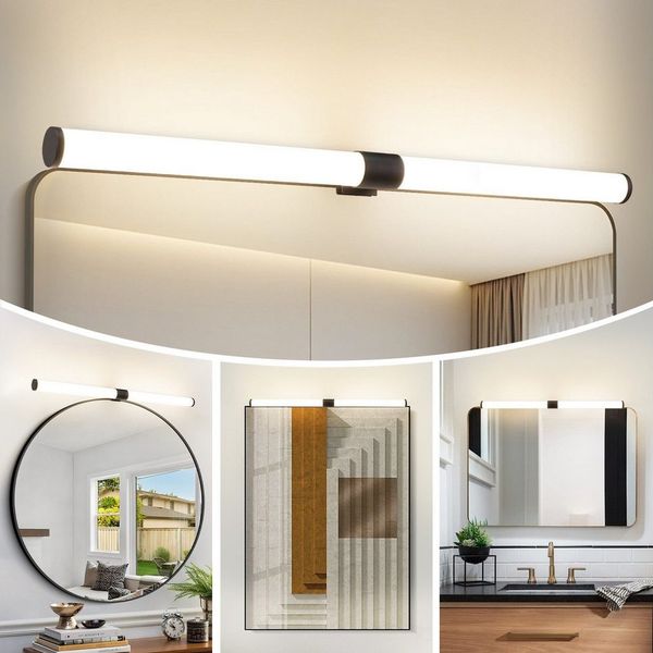 Nettlife LED Spiegelleuchte LED Spiegelleuchte Klemmbar 40/60CM, Neutralweiß, lampe für schrank Keller Küche