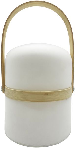Dapo LED Solarleuchte Hawaii mit Bambus Ring warmweiß