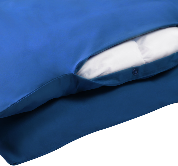 Bettwäsche-Set Ohne Muster HARMONRIDGE 220x240 cm Baumwoll-Satin Dunkelblau Bild 6
