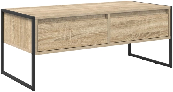 vidaXL Couchtisch mit Schubladen Sonoma 100 x 46 x 40 cm Holzwerkstoff 886445